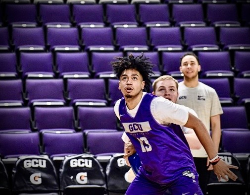 Practice action at Grand Canyon University
